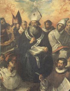 HERRERA, Francisco de, the Elder St Basil Dictating His Doctrine (mk05) Germany oil painting art